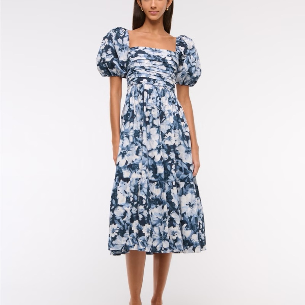 Floral Blue Dress